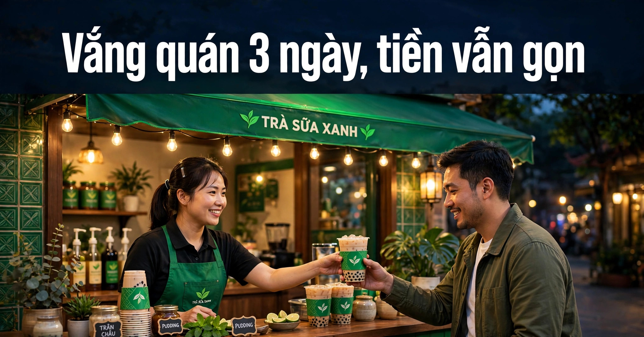 Chủ quán vắng quán 3 ngày, báo cáo cuối ngày tự gửi về Zalo, tiền vẫn gọn